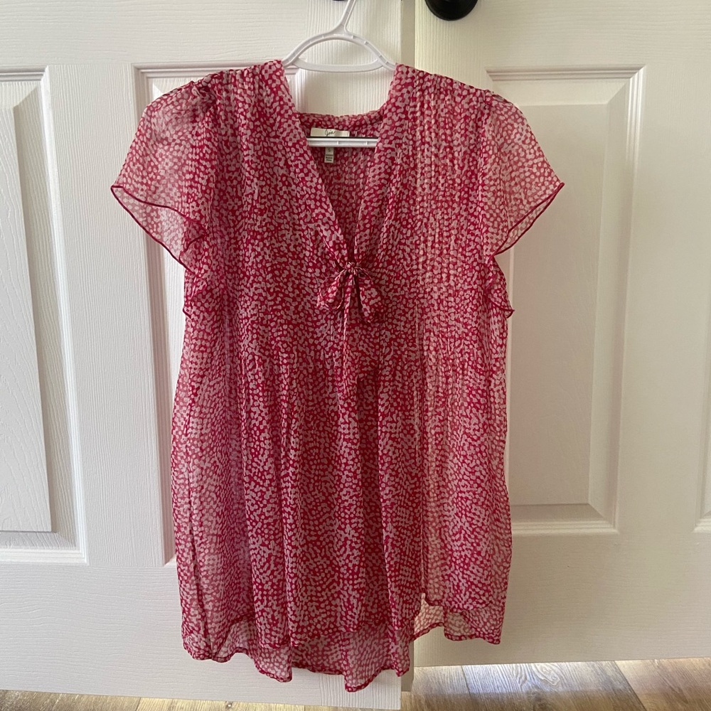 Pink Joie ruffled top
